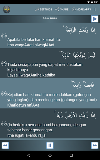 Surah Al-Waqia Malay