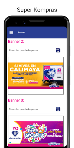 Android application Super Kompras Comercio screenshort