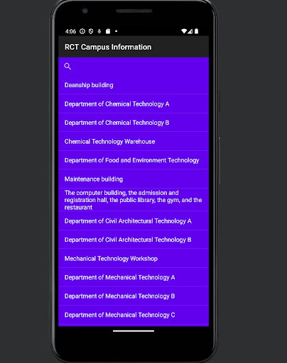 RCT Campus Information Screen 3