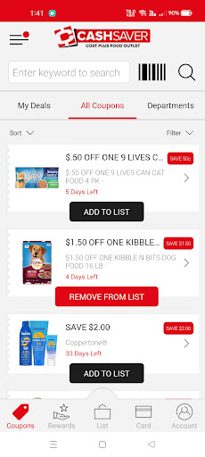 Lake Worth Cash Saver Screen 3