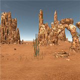 VR Relax Desert 3D Cardboard icon