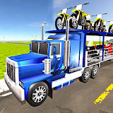 Bike Transport Truck Driving icon