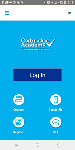 Android application Oxbridge Academy screenshort