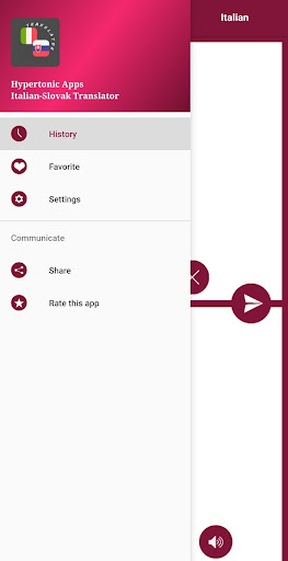 Italian - Slovak Translator Screen 3