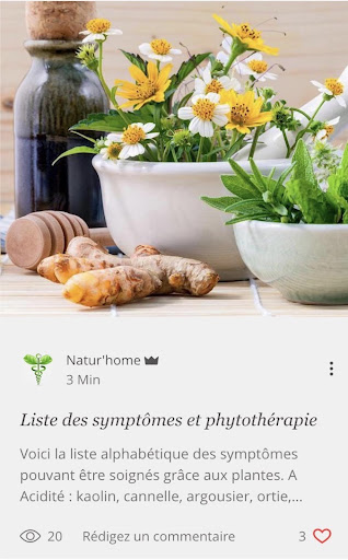 Android application NATURHOME, naturellement ! screenshort