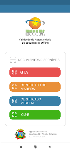 Android application Sindesa Offline screenshort