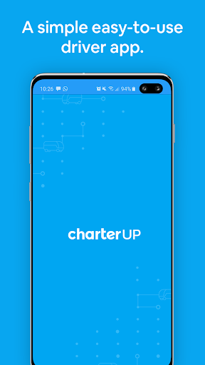 Android application CharterUP for Drivers screenshort