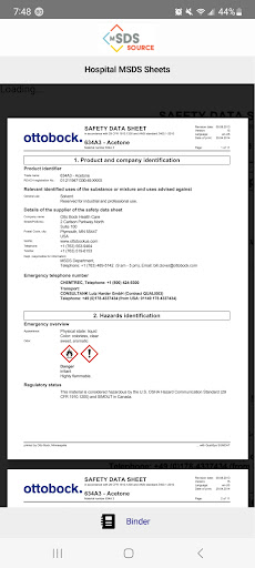 mSDS Source Link v9 Screen 3