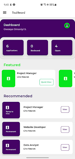 Android application STEM Jobs by The Loop Factor screenshort