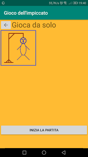 Hangman game Screen 2