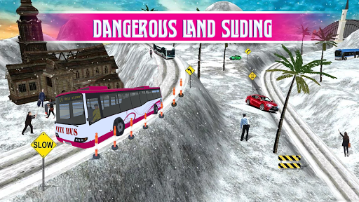 Pink Lady Snow Bus City Driver 3D 1.1 screenshots 14