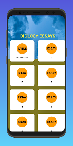 Android application Biology essays screenshort