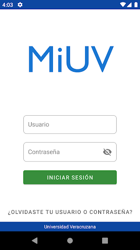 Android application MiUV screenshort