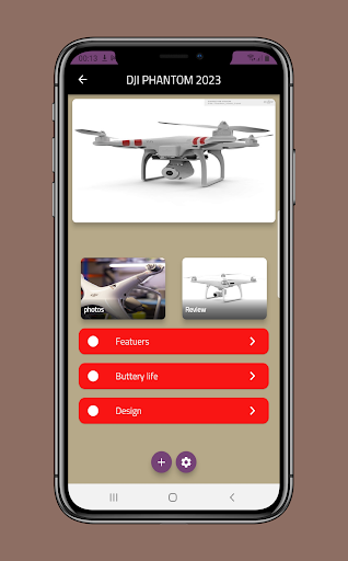 Android application Dji Phantom App Guide screenshort