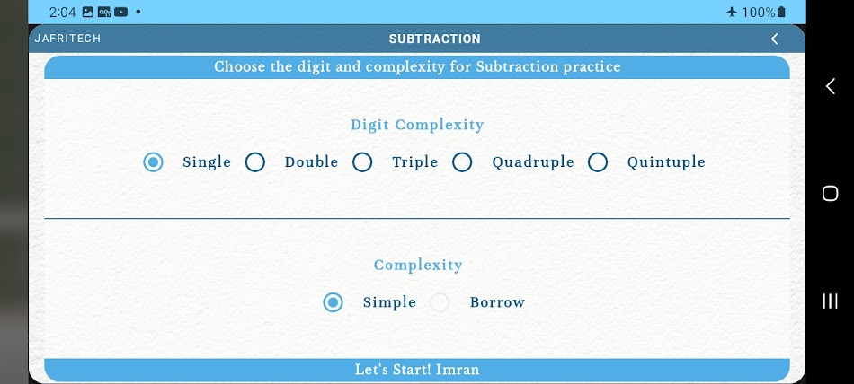 #3. Math Practice (Android) Ved: Jafri Tech