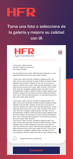 Android application Hyper Face Resolution screenshort