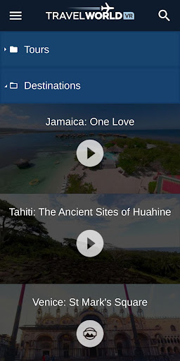 Travel World VR Screen 2