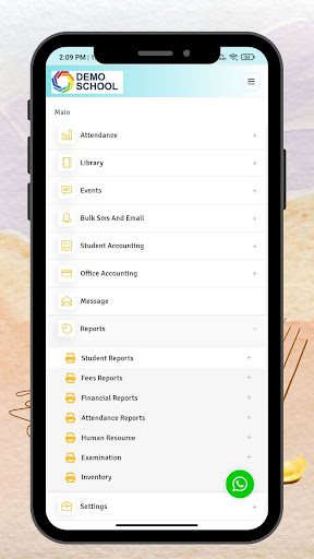 Smart School Management App Screen 3