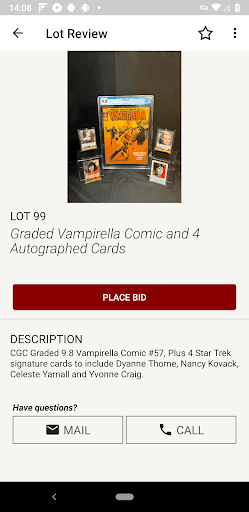 Screenshot of Black Belt Auctions