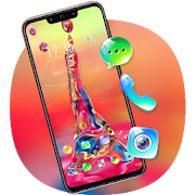 Abstract theme colorful water splash Galaxy M30
