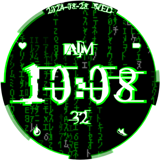 Matrix Animated Watch Face Header - AppWisp.com
