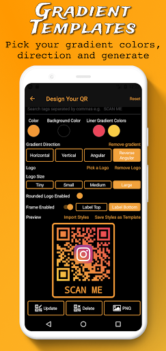 Android application QRify - QR Code Generator Pro screenshort