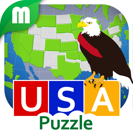 USA Map Puzzle logo