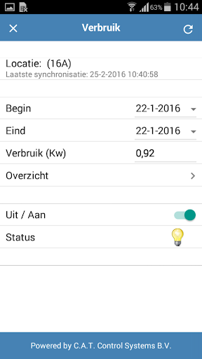 Android application CAT-Energy screenshort