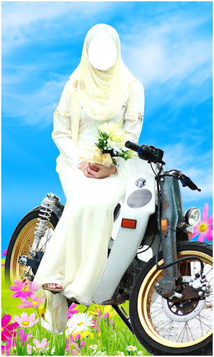 Hijab Girl Bike Photo Suit Screen 2