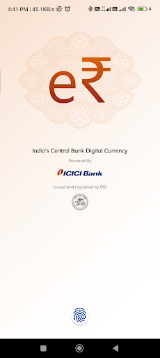 Android application Digital Rupee By ICICI Bank screenshort