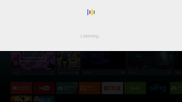 screenshot of Google app for Android TV