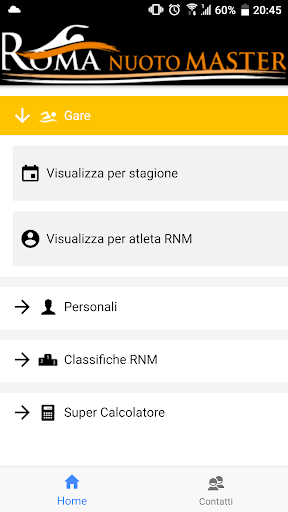 Android application Roma Nuoto Master screenshort