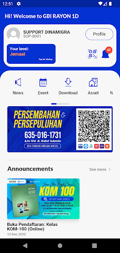 Android application GBI RAYON 1D screenshort