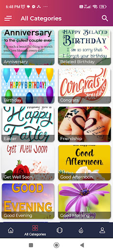 Greeting Cards for All Events Screen 2