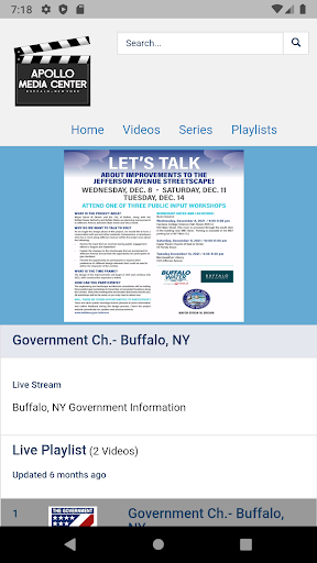 Android application Apollo Media Center - Buffalo screenshort