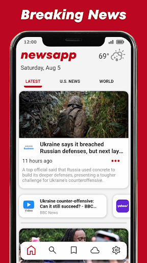Android application newsapp screenshort