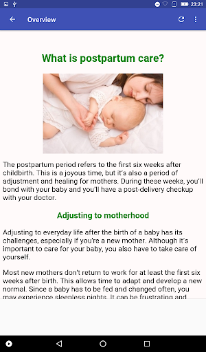 Post Pregnancy Recovery