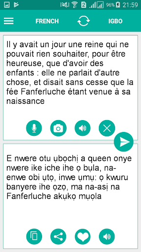 Android application Igbo French Translator screenshort