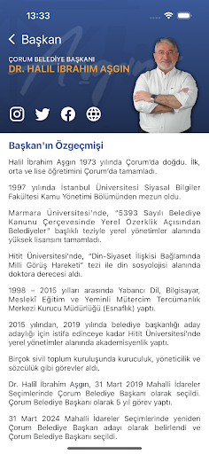 Çorum Belediyesi Mobil