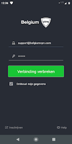 Screenshot 1 Belgium VPN android