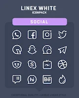 LineX White Icon Pack 3.5 3.5  poster 3