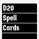 D20 Spell cards