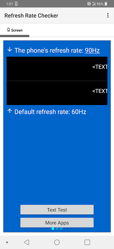 Android application Refresh Rate Checker screenshort