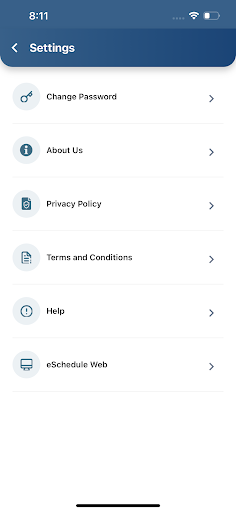eSchedule Mobile App