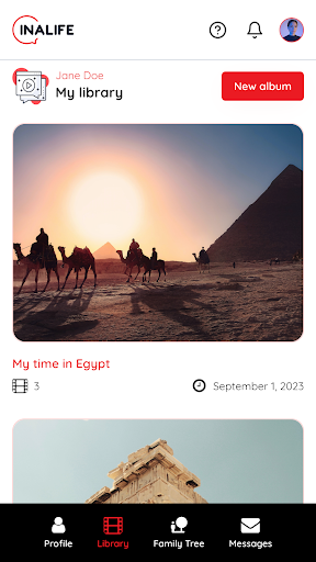 Android application Inalife screenshort
