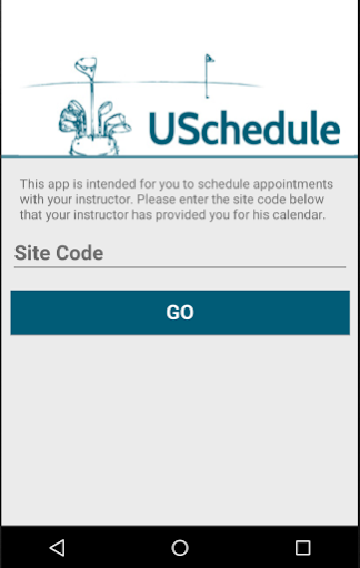 Android application USchedule Student Booking screenshort