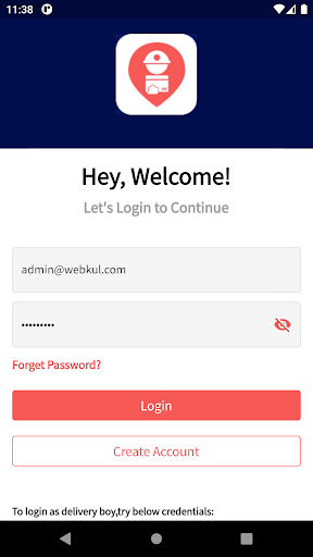 Android application Mobikul Delivery Boy Opencart screenshort