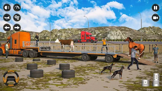 Animal Transport Truck Sim 3D