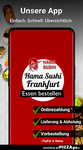 Android application Hama Sushi Frankfurt am Main screenshort