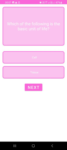 MyQuizz Screen 2